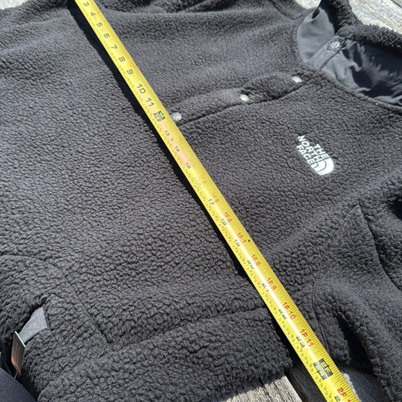 The North Face Parkview 1/4 Snap Fleece Pullover Men's black grey size Large